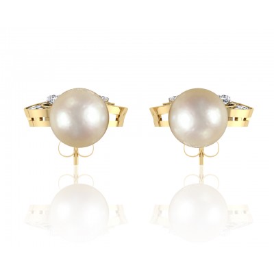 Aarna Pearl & Diamond Earrings